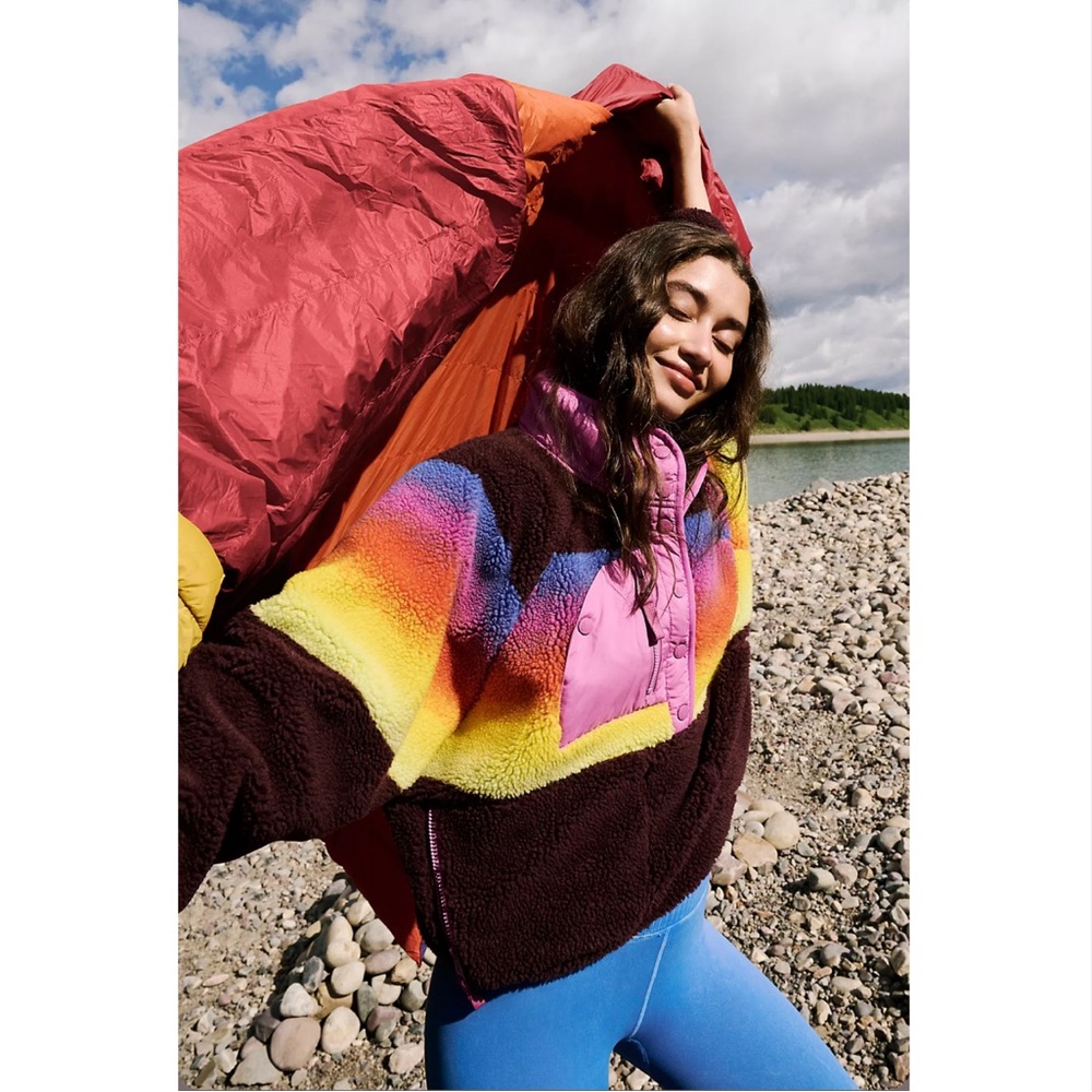 Free People Movement Hit The Slopes / Rocky Ridge Printed Pullover